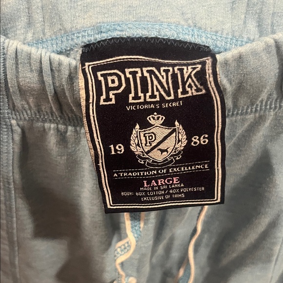 Rare Y2K Baddie PINK Victoria's Secret lounge pants PINK Athletics Large 2009 - Picture 5 of 11